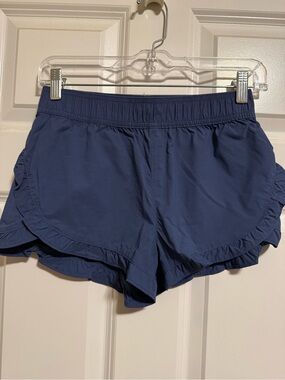Crewcuts Navy Blue Ruffle Hem Shorts